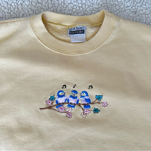 Vintage yellow embroidered crewneck - Picture 2 of 5